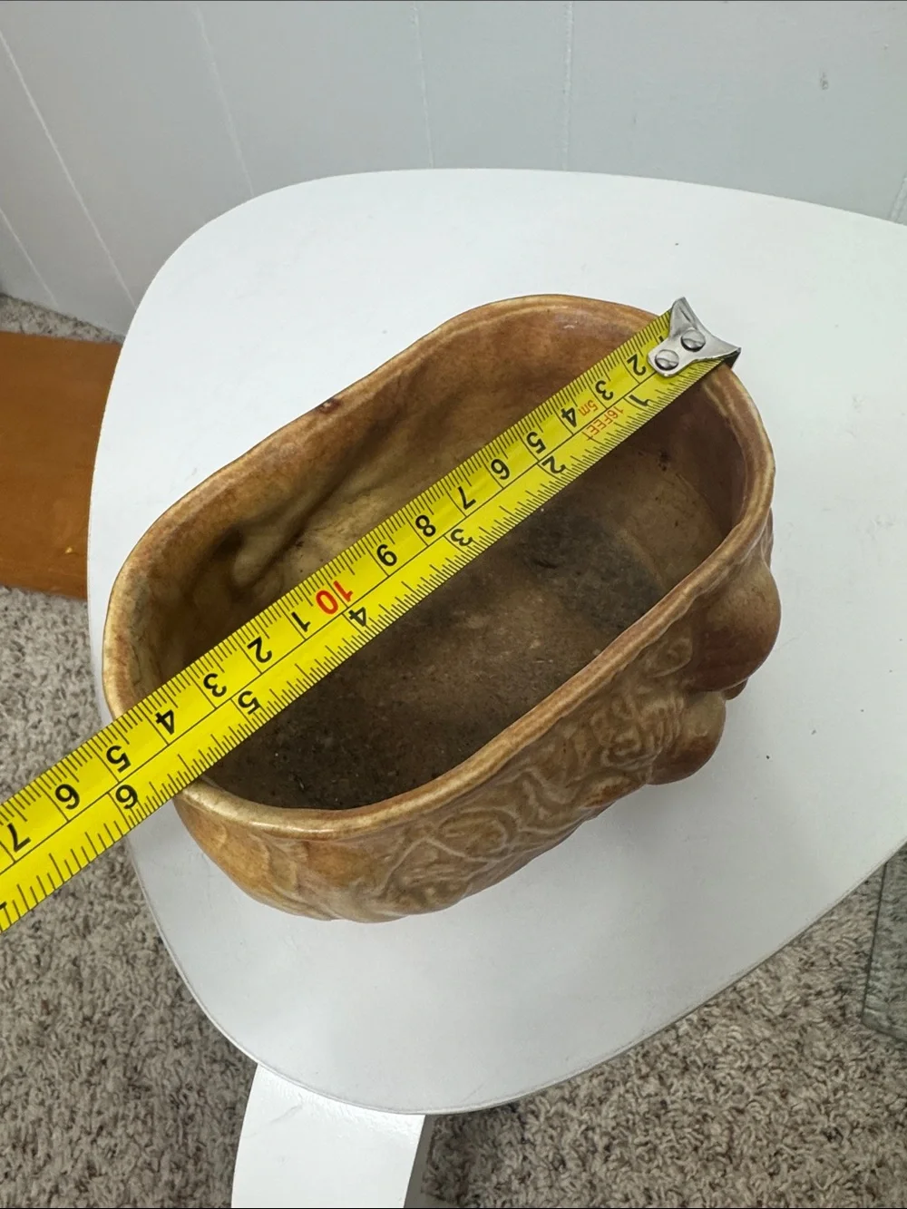 Vintage ceramic mushroom planter